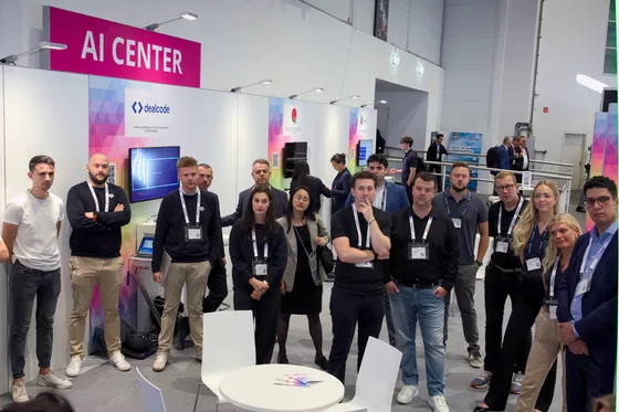 navIQore team presenting at the AI Center stand at SMM Hamburg